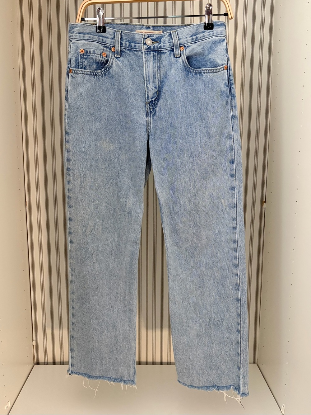 Levi's Pale Blue Straight-Leg Jeans